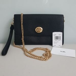 Coach Leather Chain Crossbody-(NWT) Authentic